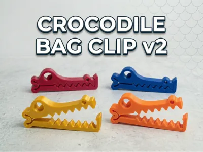 Crocodile Bag Clip v2