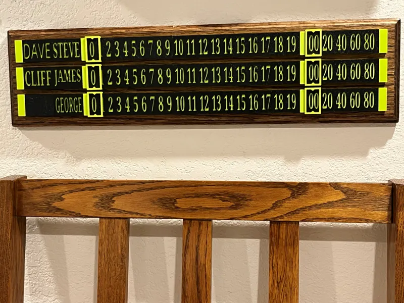 Multi-Player Sliding Scoreboard
