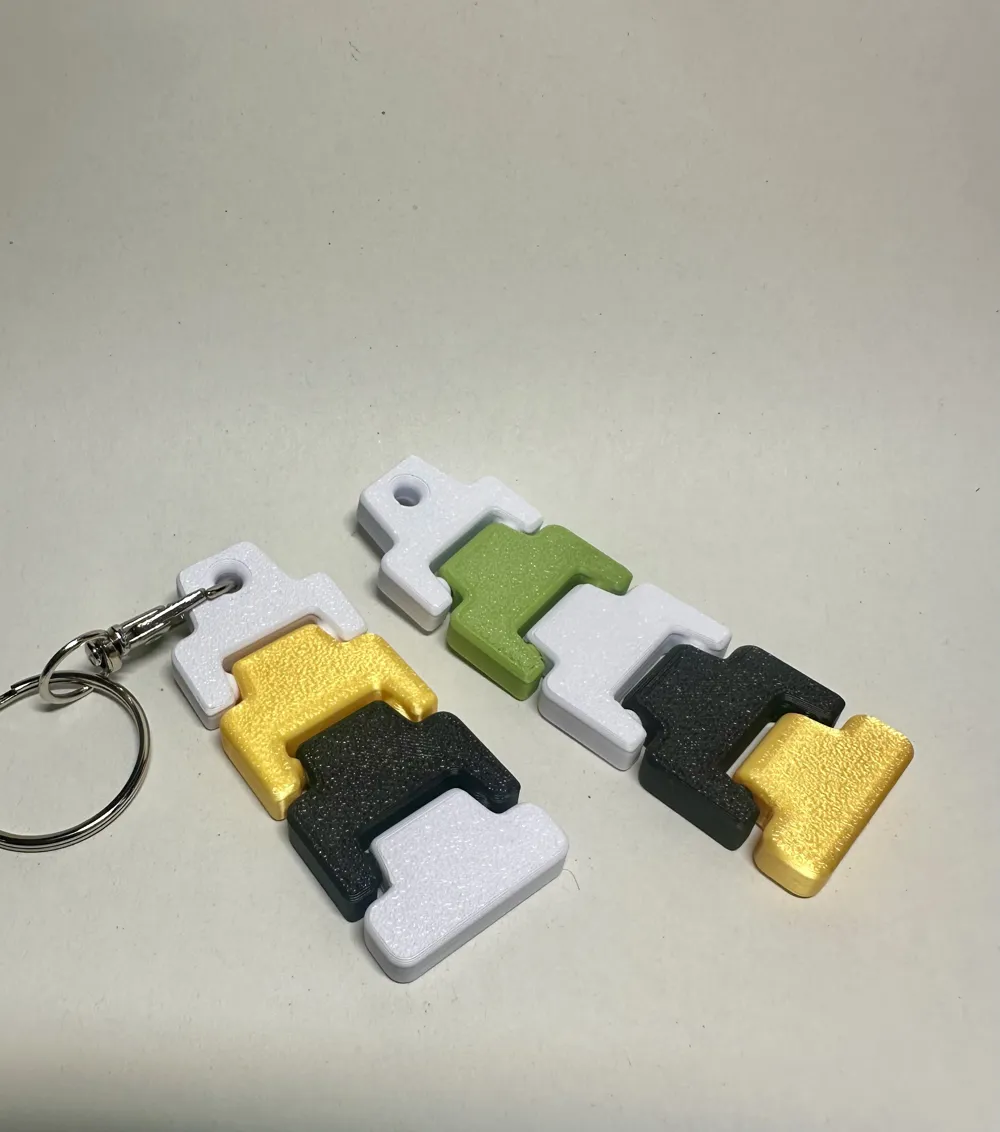 Modular Keychain Simple Modular Customizable Keychain - Free 3D Print Model - MakerWorld