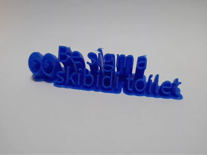"Be Sigma. Skibidi Toilet" Nameplate (remix)
