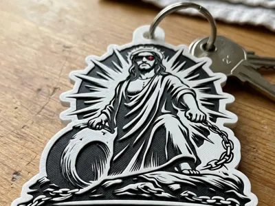 He Is Risen Keychain