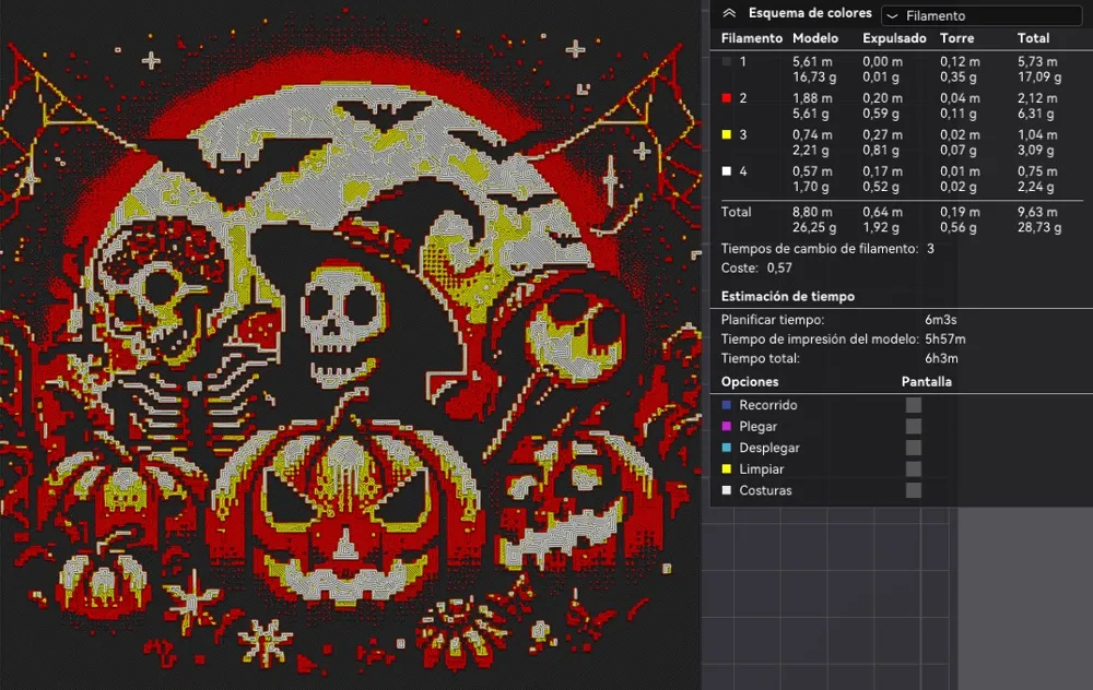 Halloween Pixel Art by Morfeo_XX - MakerWorld