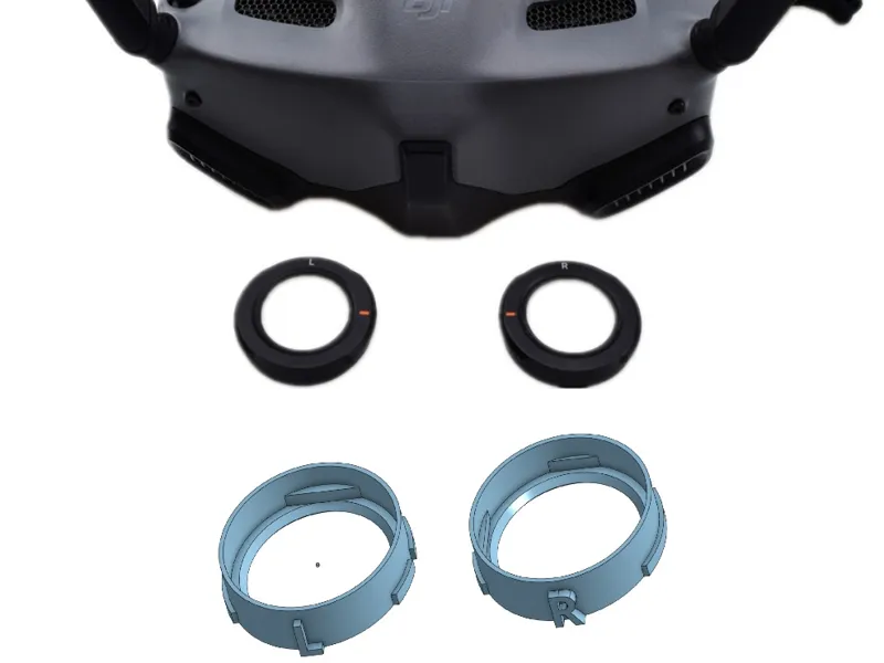 DJI Integra goggles corrective lenses holders