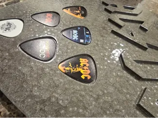 Guitar Pick Plaque ACDC version