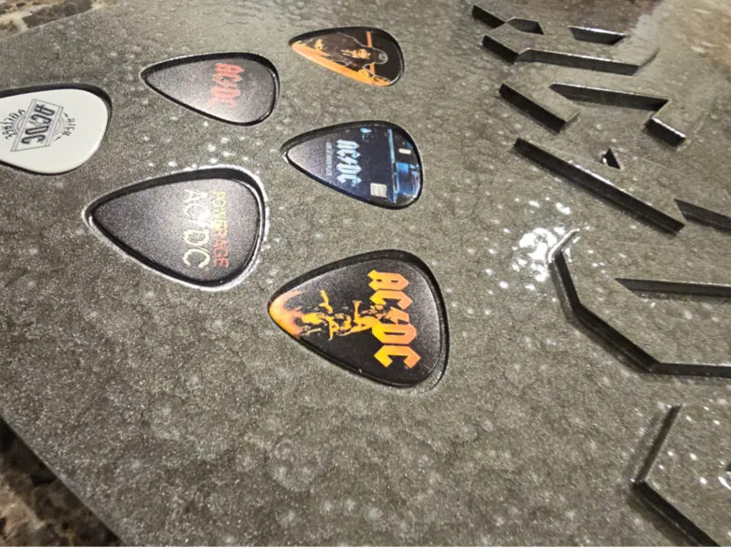 Guitar Pick Plaque ACDC version