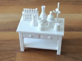 Chemistry Lab Table Miniature