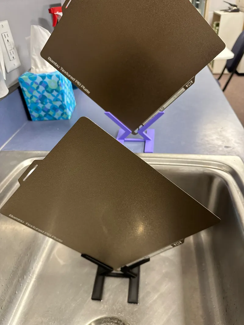Drip Dry Rack for Build Plates