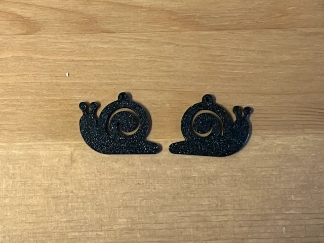 snail earrings