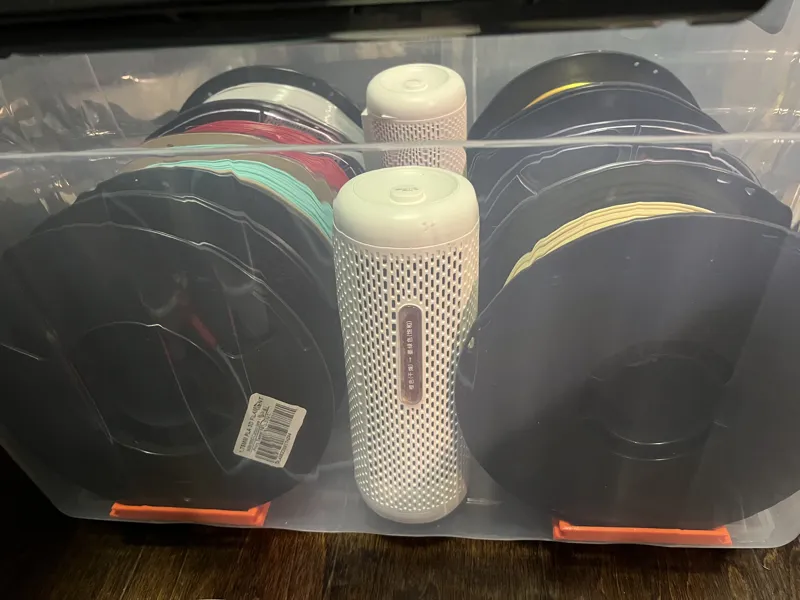Micro Spool Holder for bookshelf/drybox