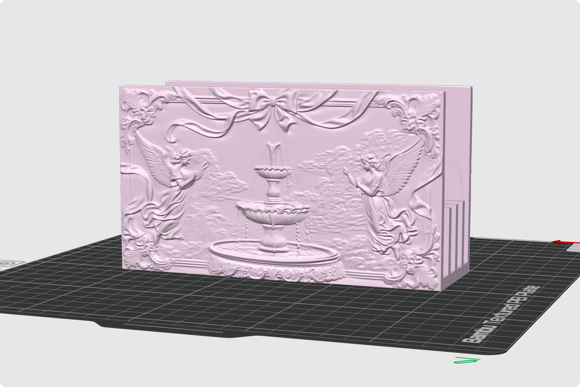 Miniatura 5 do modelo 3D 浮雕拼豆板收纳架