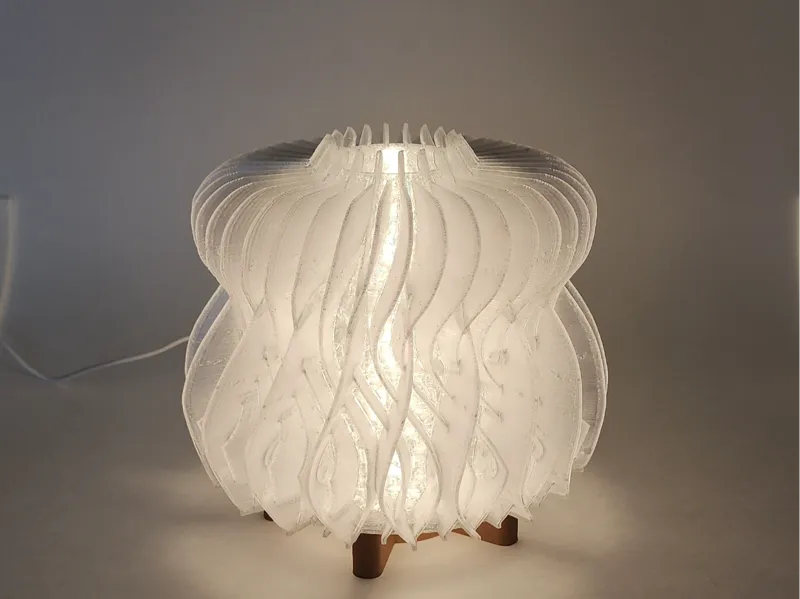 The Helical Glow Lamp – Parametric LED Decor