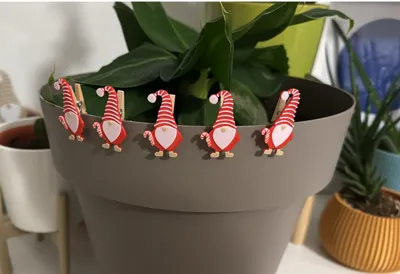 Mini Christmas gnome ornament