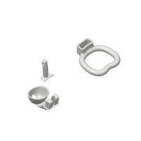 Verrou compact 3mm avec ou sans crochet — photo 3