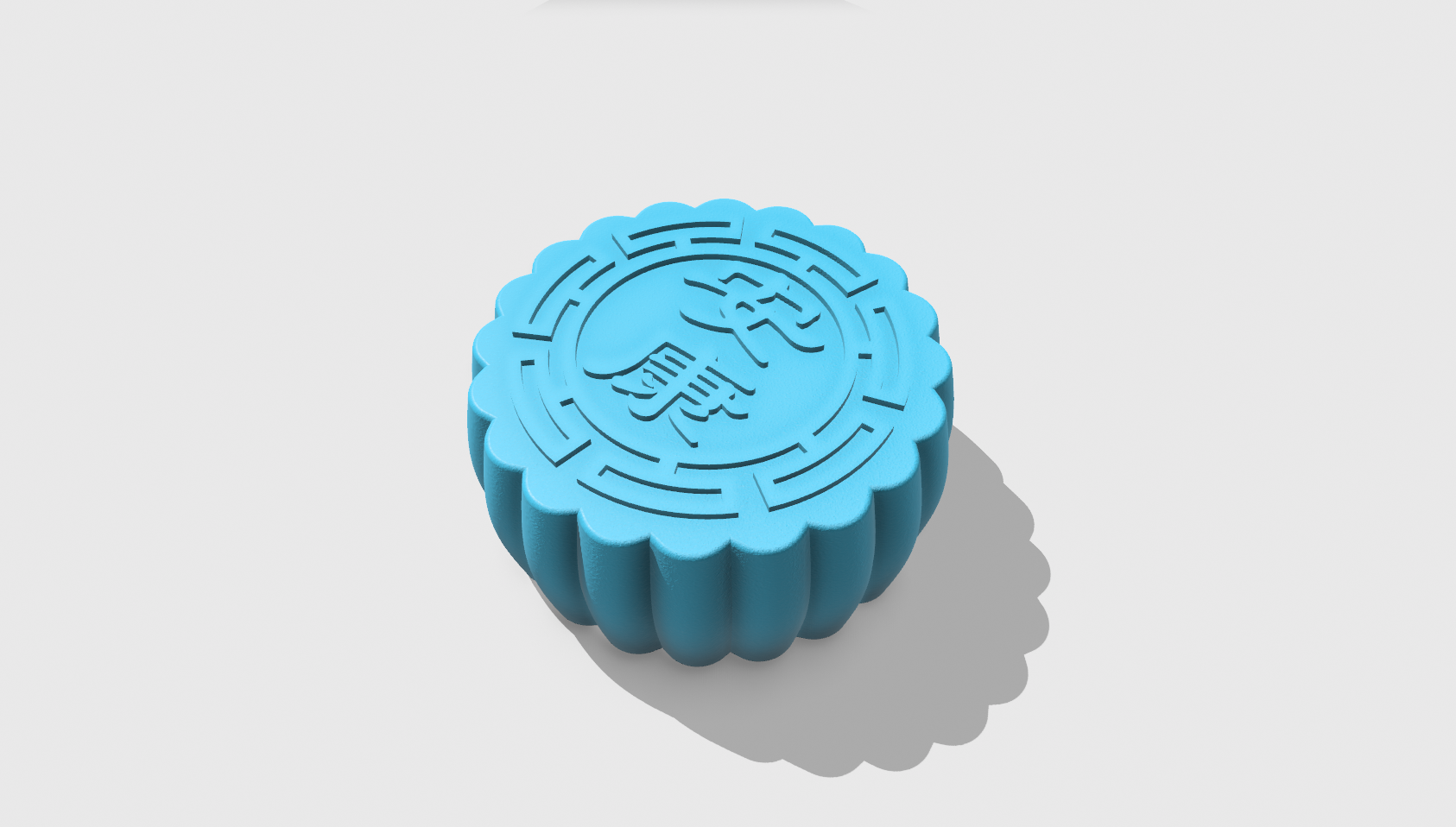 Miniatura 6 do modelo 3D 中秋节月饼香囊/可储物挂件