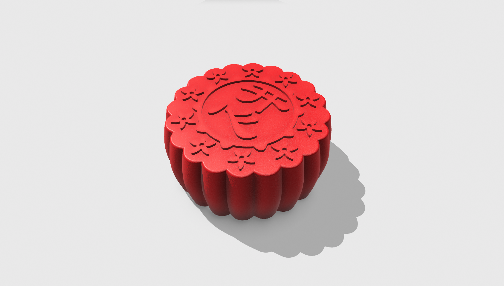 Miniatura 8 do modelo 3D 中秋节月饼香囊/可储物挂件