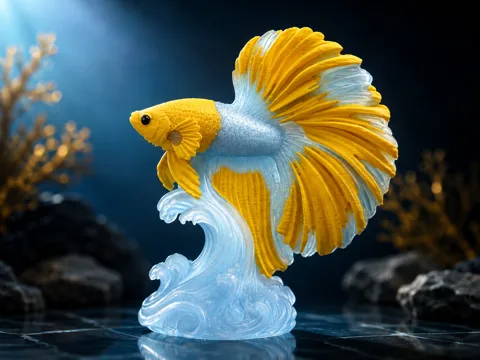 Tapa o cubierta: Golden Wave Betta — referencia de MakerWorld