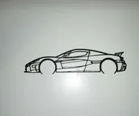 Silhouette murale Rimac Nevera — photo 3
