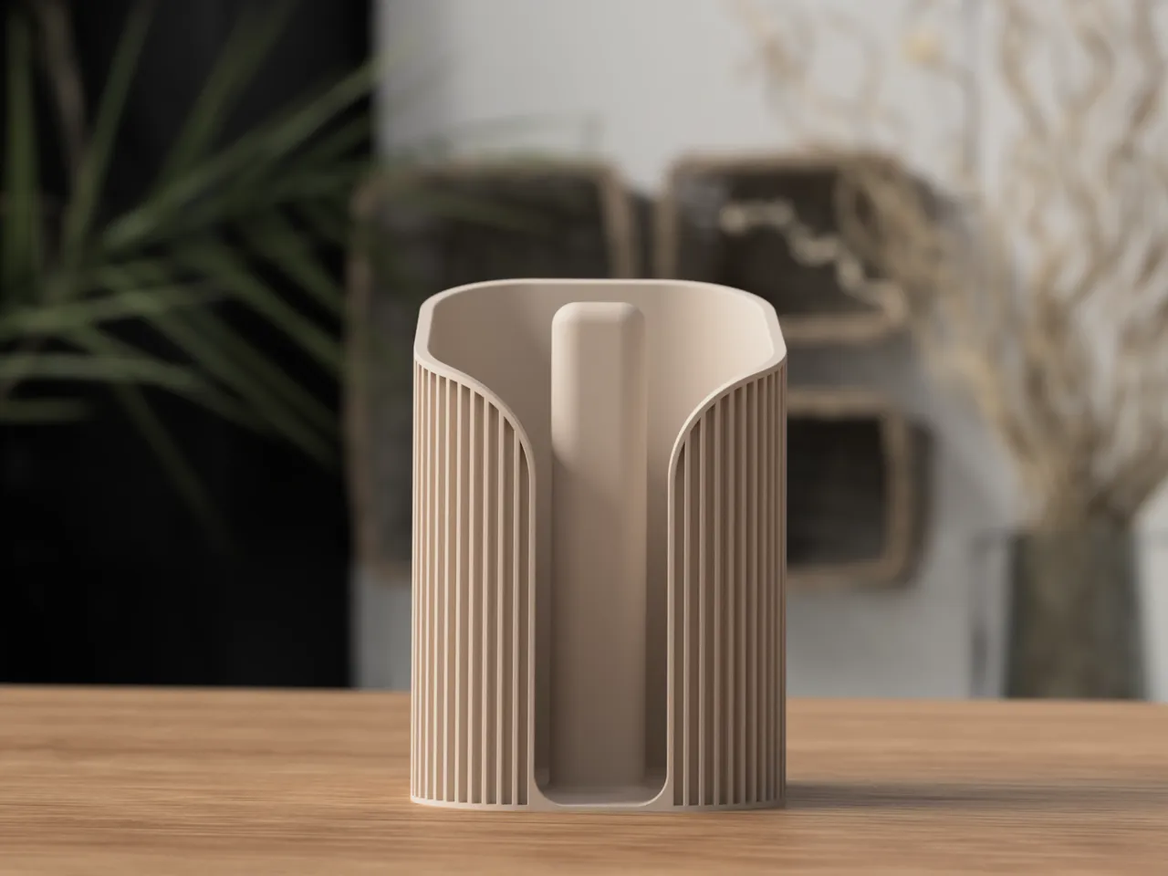 Paper Towel Holder / Stand Japandi view 2