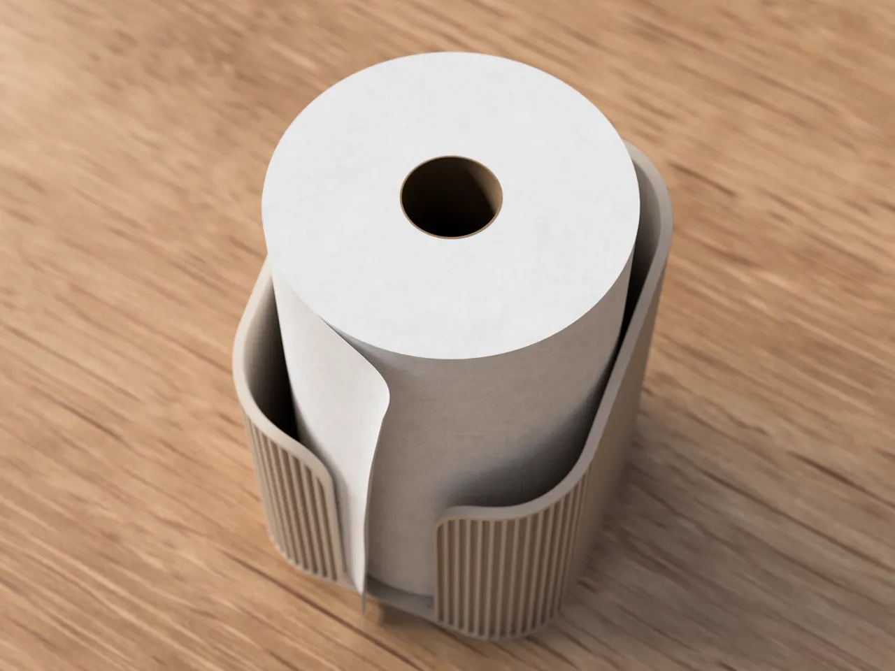 Paper Towel Holder / Stand Japandi view 4