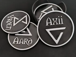 The Witcher Signs Coaster Set