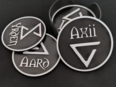 The Witcher Signs Coaster Set