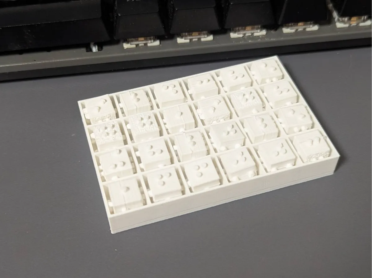 Plateau de mathématiques en braille