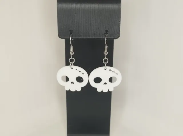 Scar Skull Earrings – 3D Printed