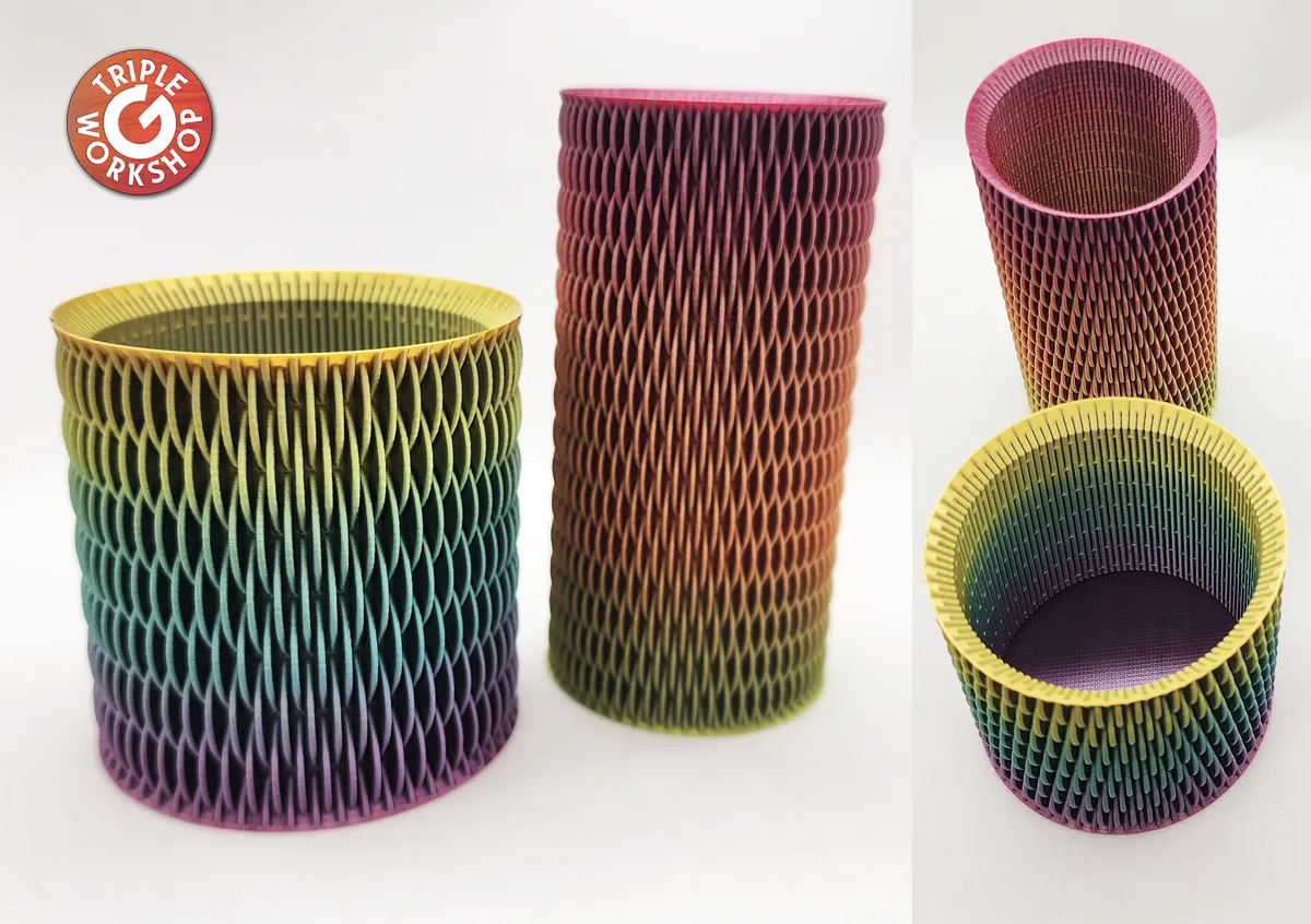 Ensemble de vases fascinants à disques
