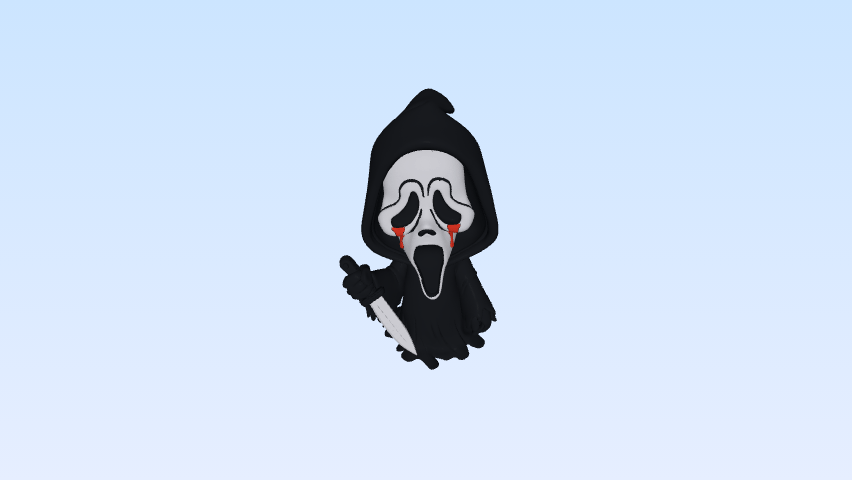 Miniatura 4 do modelo 3D Chibi Ghostface