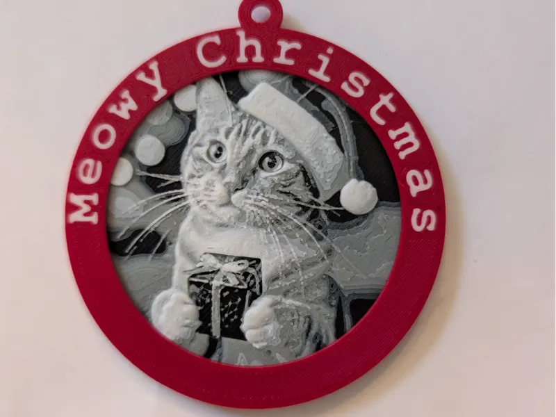 Cat Christmas ornament