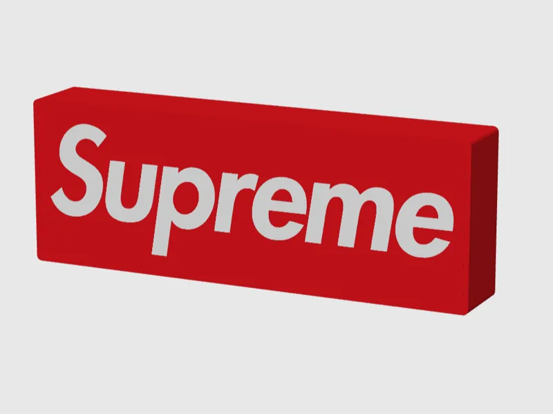 Supreme Logo Leuchtbox Leuchtkasten Werbung