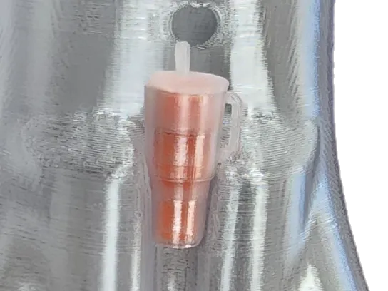 Translucent Tumbler with "liquid" insert for ghost