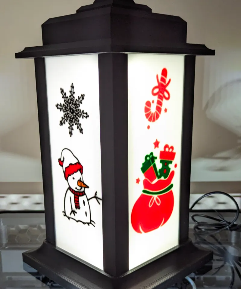 Christmas plates for my Lantern