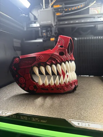 Pieza para disfraz o exhibición: Cyber Demon Half Mask — vista de referencia 2