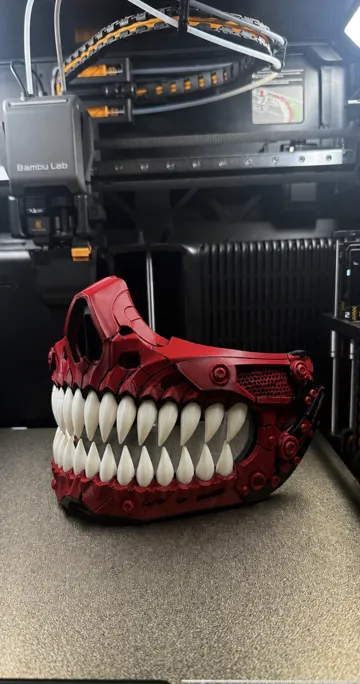 Pieza para disfraz o exhibición: Cyber Demon Half Mask — vista de referencia 4