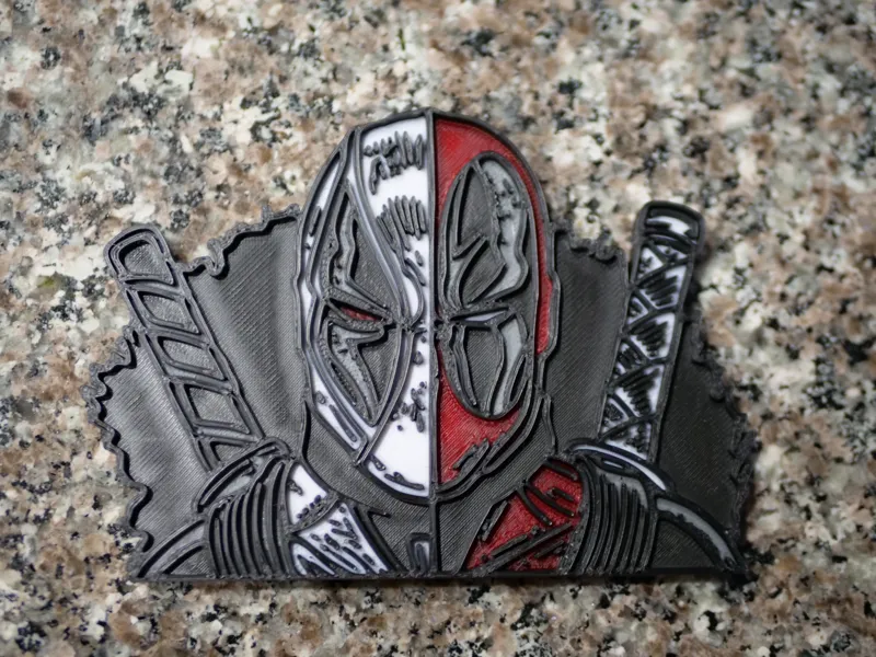 Deadpool X Force Half Face