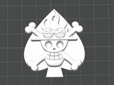 One Piece Aces' jolly roger