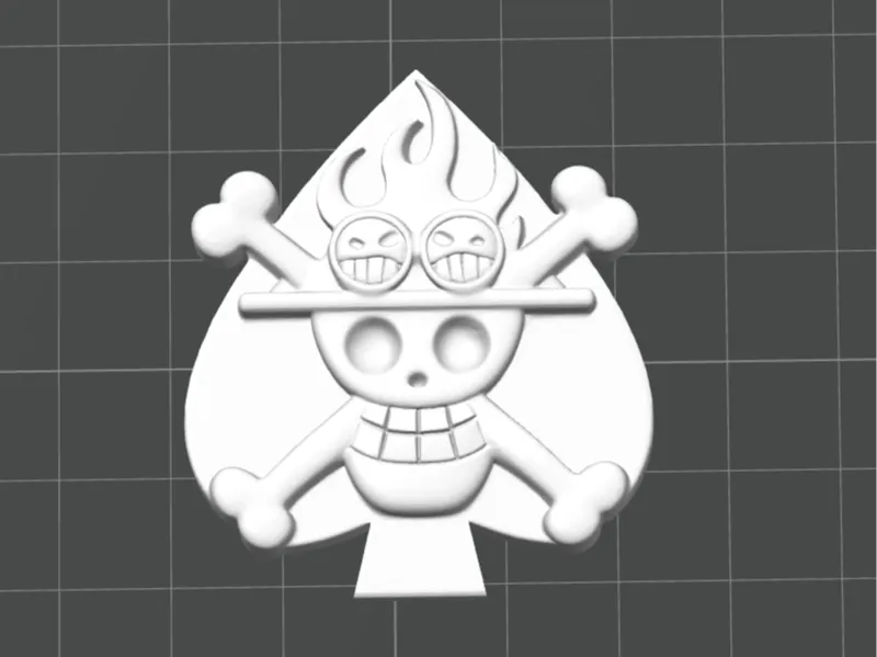 One Piece Aces' jolly roger