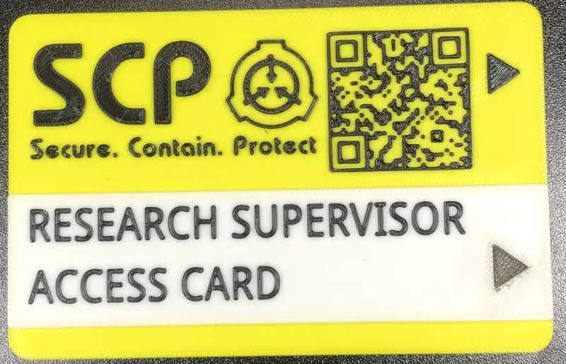 SCP Research Supervisor Keycard|Secret Lab Game