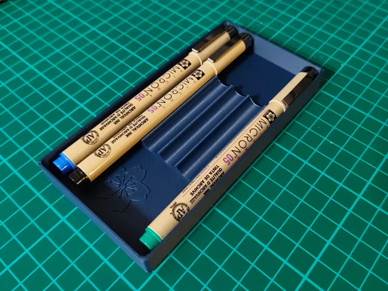 Sakura Pigma Micron pen tray