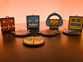 Geometry Dash Keyrings
