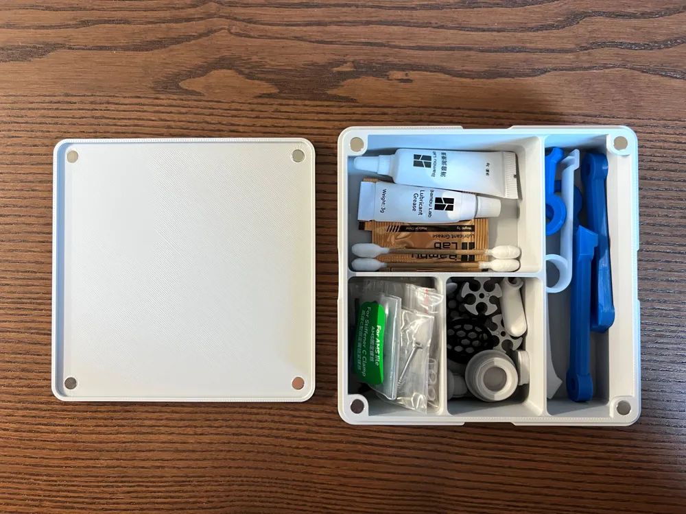 Bambu Lab Accessory Box Bambu Lab spare parts and accessory storage box by Julian_J3D - MakerWorld