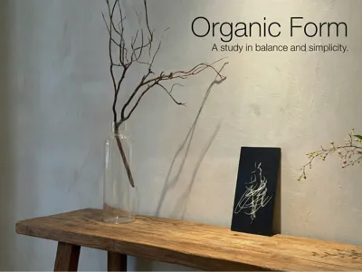 [Original Hand-drawn] "Flowing Lines" - Minimalist Art Decorative Painting / Bookmark 