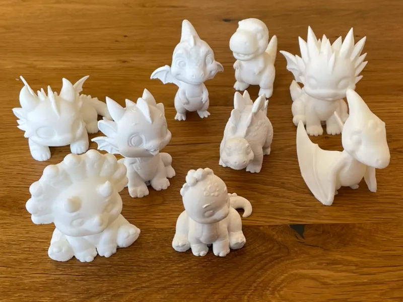 Dinosaurier Drachen Dinos Dragon Bemalen Figuren