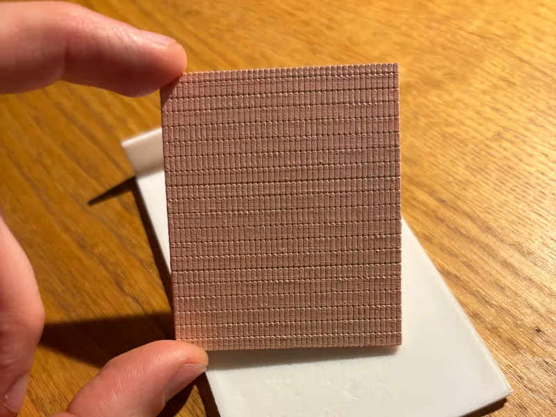 Tile wall scale model/diorama 1:100
