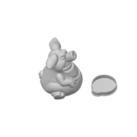Tirelire cochon bien rond — photo 3