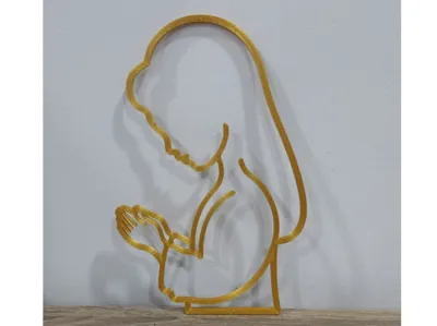 Praying Girl Decoration (Minimalist Style)