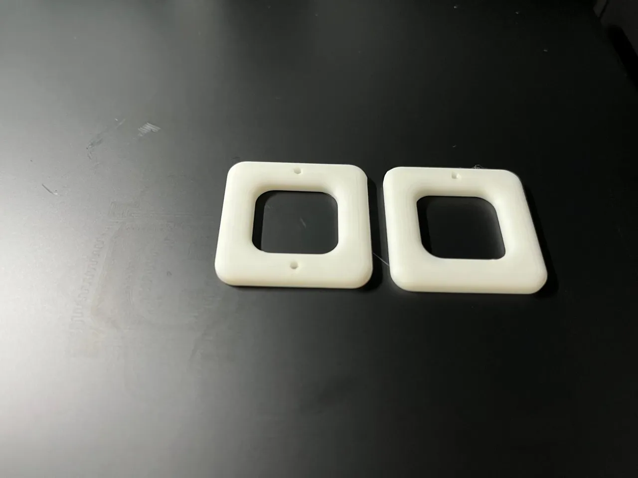 Retro Square Link Earrings view 3