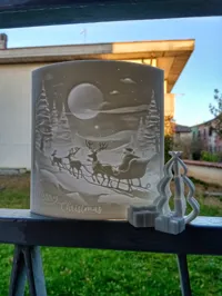 Carte de vœux lithophanie Joyeux Noël — photo 1