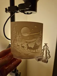 Carte de vœux lithophanie Joyeux Noël — photo 2